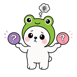 Sumi, the K-Pop Game Club mascot, torn between two choices